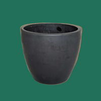 Black eco-pot by House of Agave.