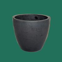 Black eco-pot by House of Agave.
