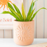 Terracotta Sun Planter close up photo