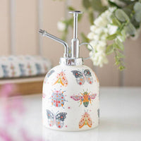 Ceramic Plant Mister, Floral Bug Print